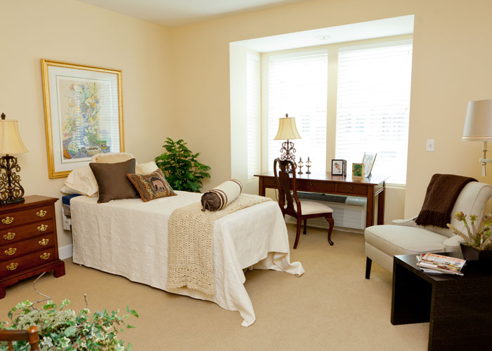 Hawthorne Assisted Living bedroom View of private bedroom