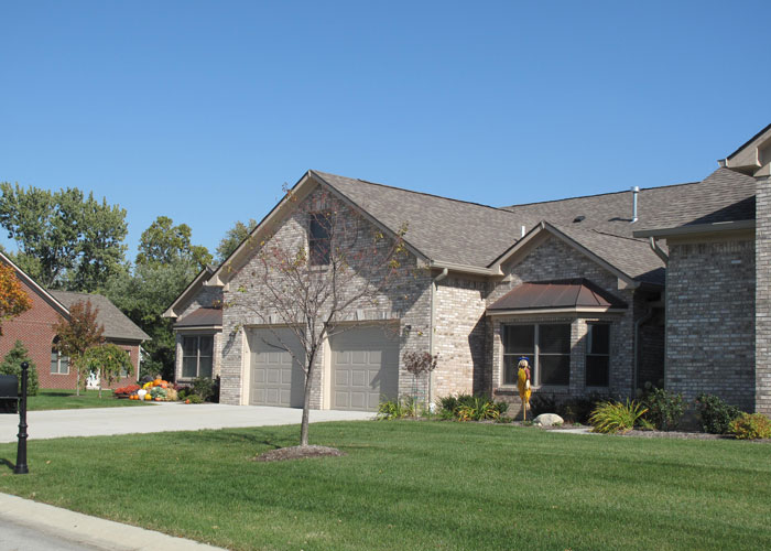 An exterior view of a Woodside Cottage Home