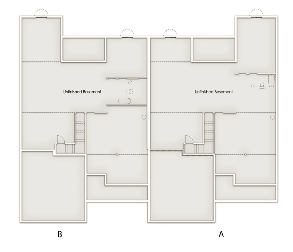 The Oaks standard basement floor plan Oaks Standard Lower Level Floor Plan