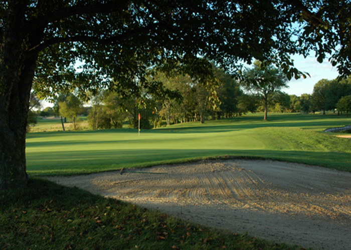 Golf Club sand trap Sand trap at The Gold Club of Indiana