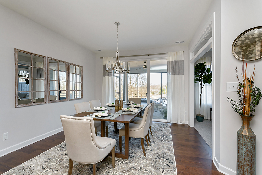Dining room in Poplar Chase home Dining room of a Poplar Chase home