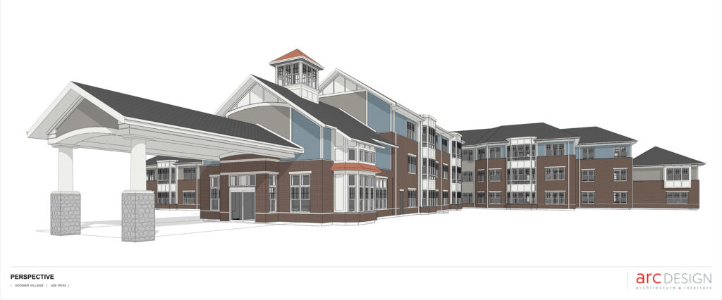 Digital rendition of The Cedarwood addition that is currently under construction