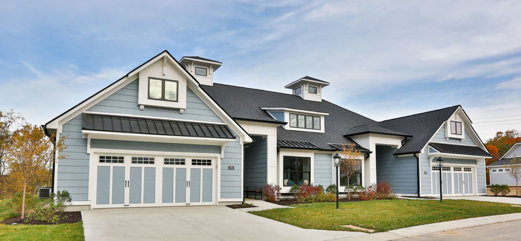Front view of the Poplar Chase model home