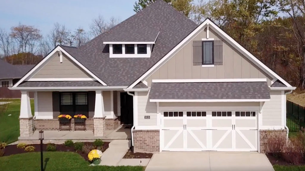 Front view of Oaks single family home