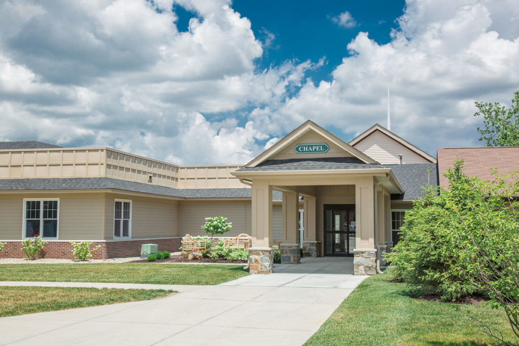 Entrance to the on premise chapel