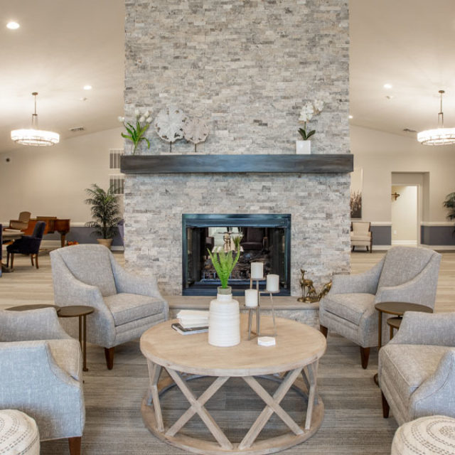Lounge with Fireplace