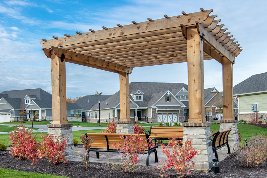 Pergola at Hoosier Village