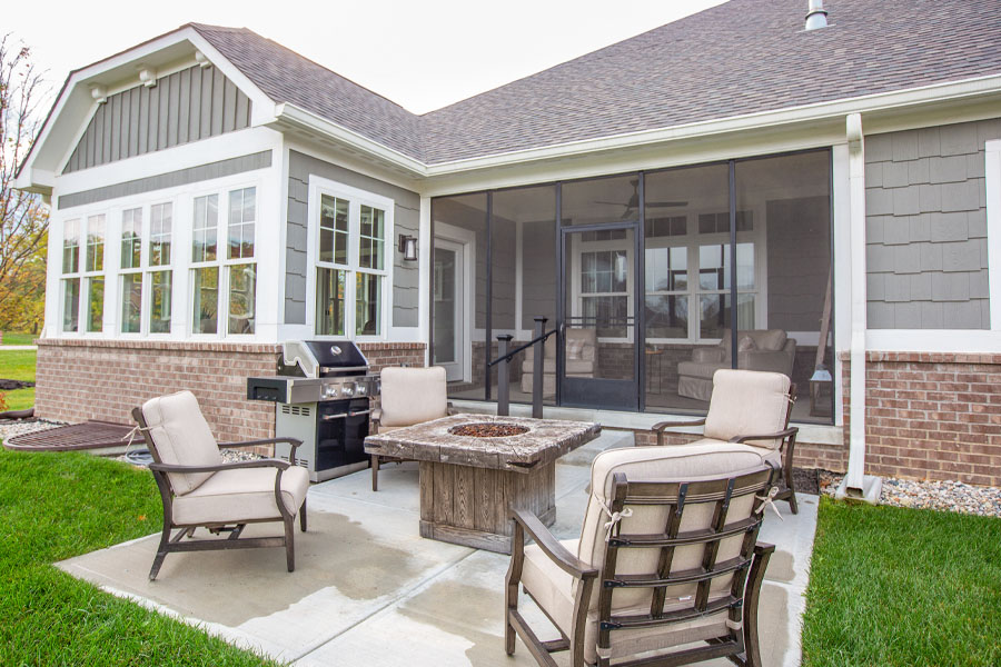 Screened Porch of an Oaks Duplex